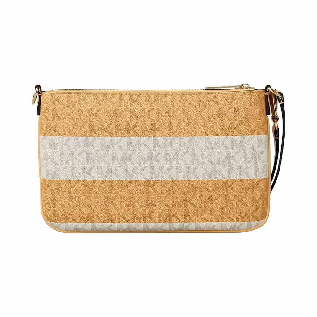 Michael Kors Jet Set Travel Small Striped Signature Logo Convertible Wristlet